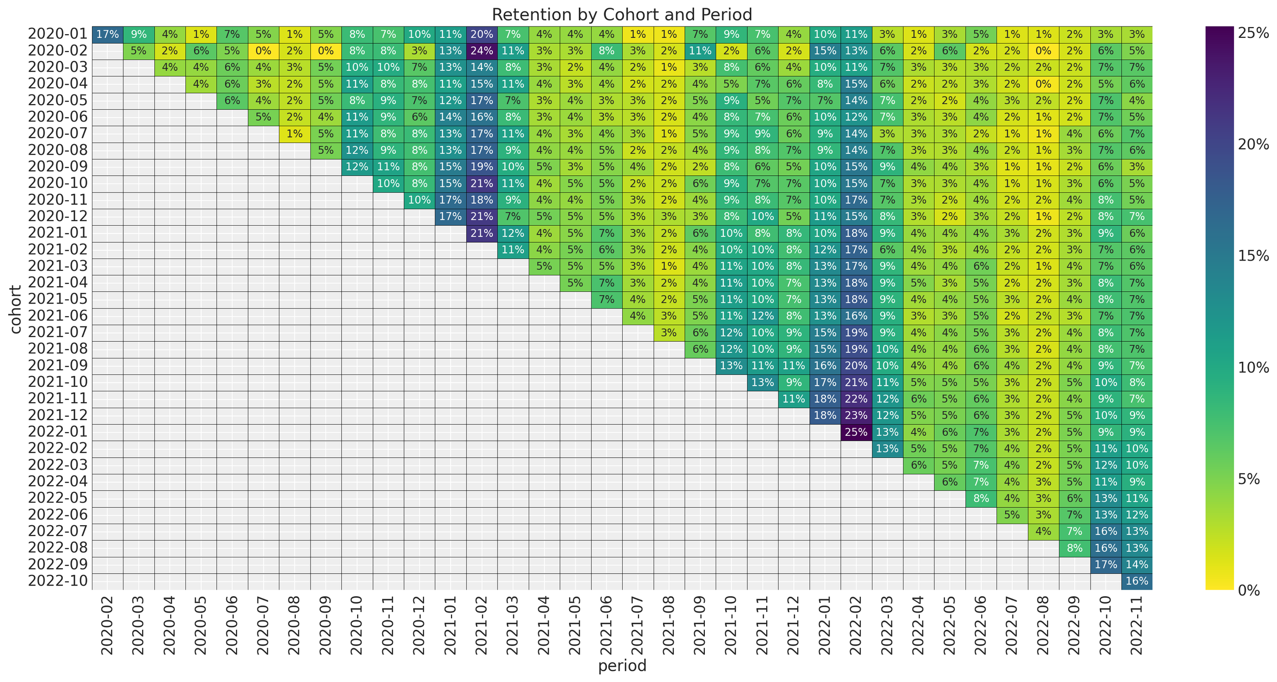 Retention and revenue cohort analysis